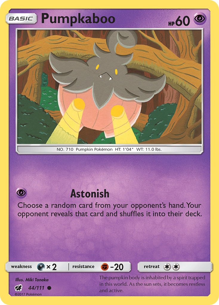 Crimson Invasion Pumpkaboo Pokémon card