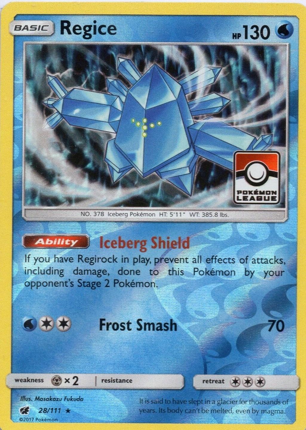Crimson Invasion Regice [Pokemon-League] Pokémon card