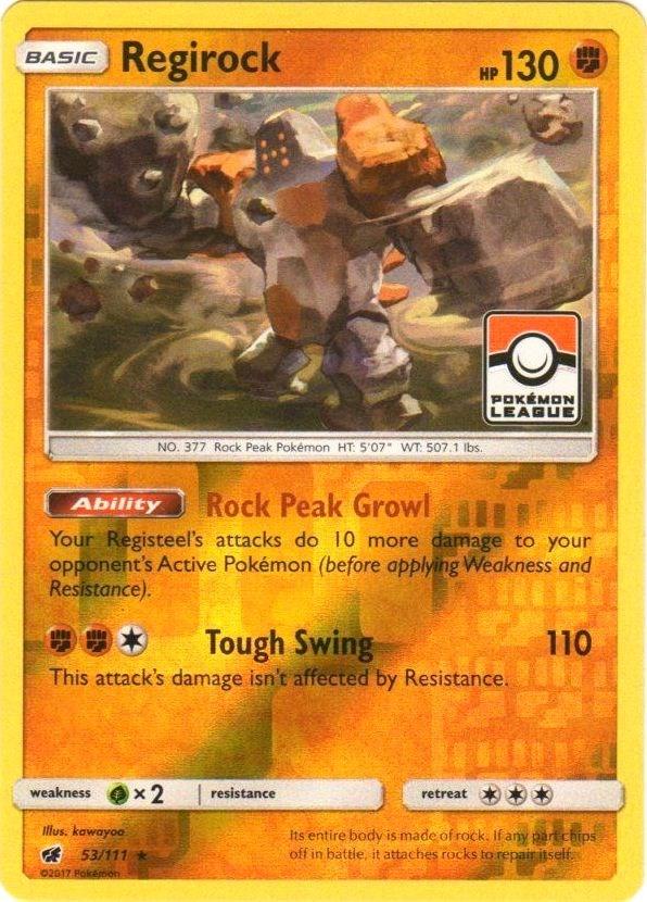 Crimson Invasion Regirock [Pokemon-League] Pokémon card