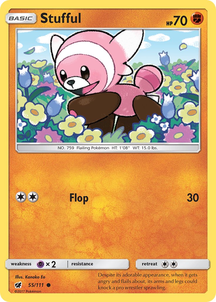 Crimson Invasion Stufful Pokémon card