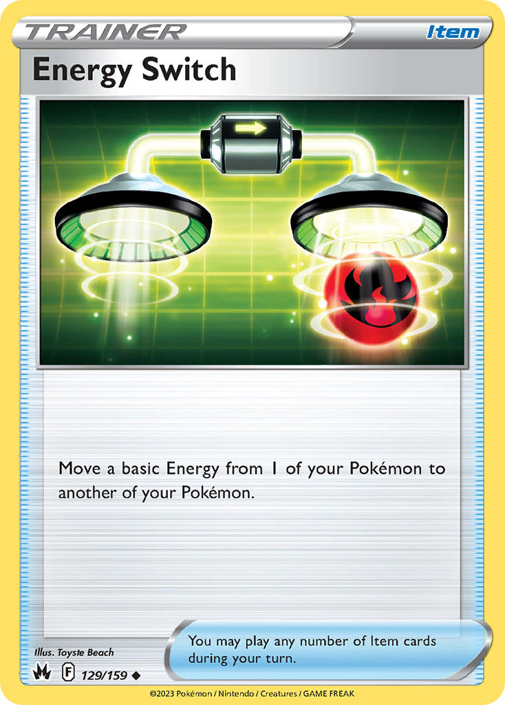 Crown Zenith Energy Switch Pokémon card