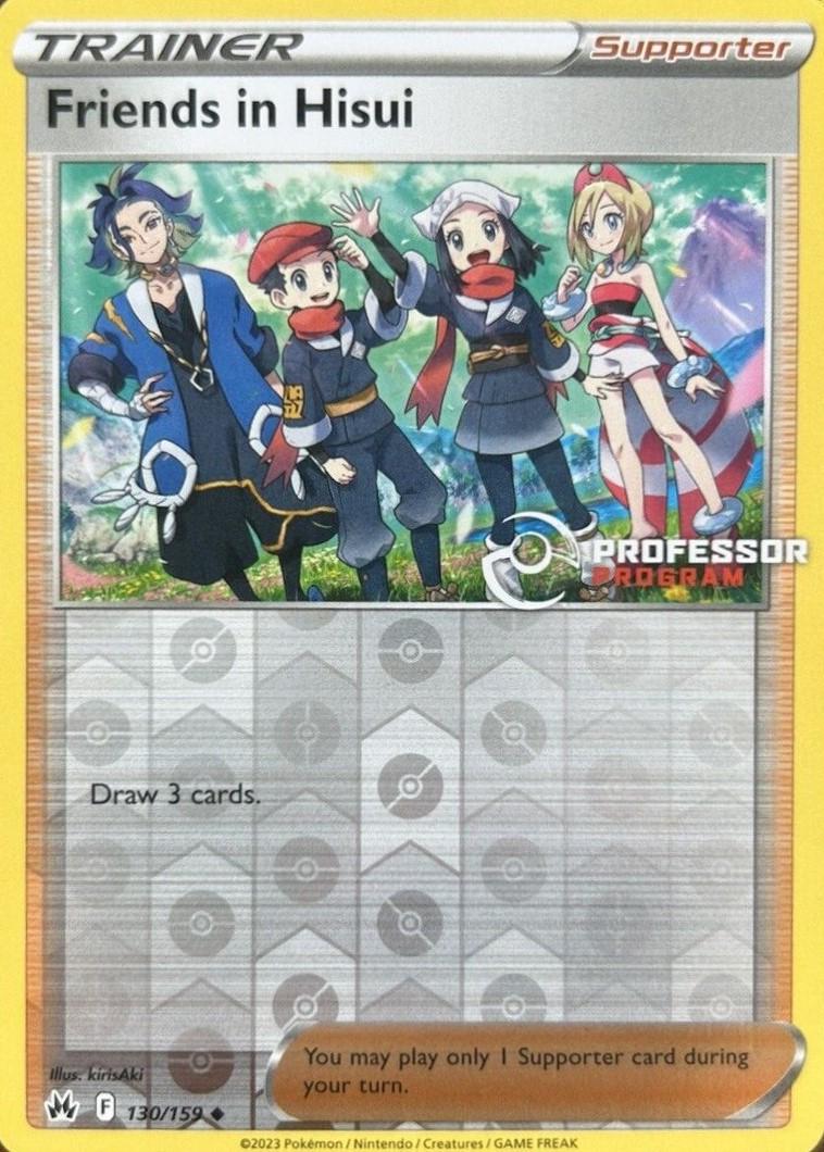 Crown Zenith Friends in Hisui [Professor-Program] Pokémon card