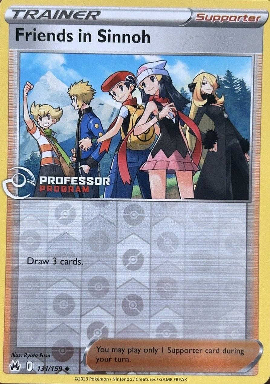 Crown Zenith Friends in Sinnoh [Professor-Program] Pokémon card