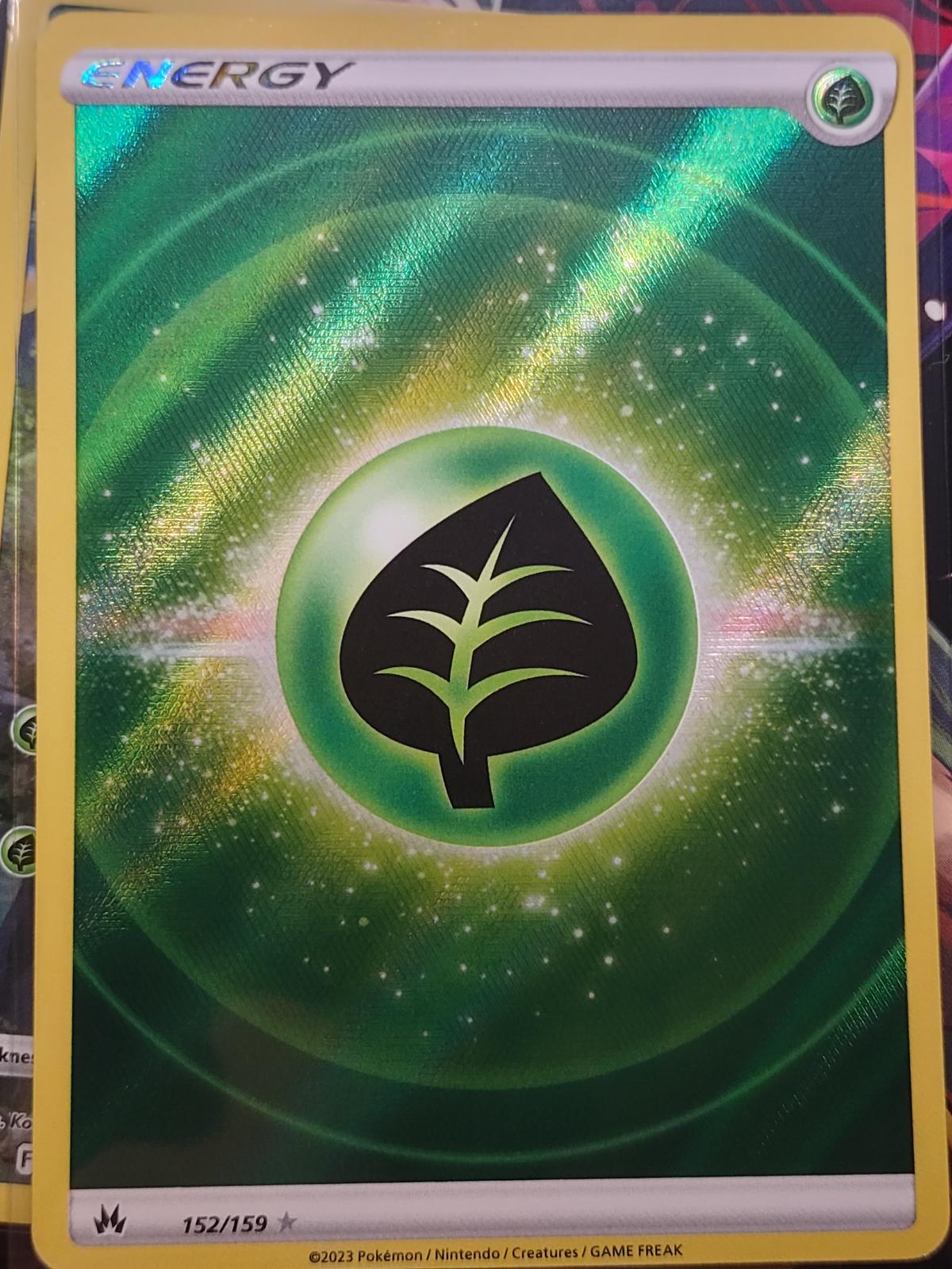 Crown Zenith Grass Energy [Holo] Pokémon card