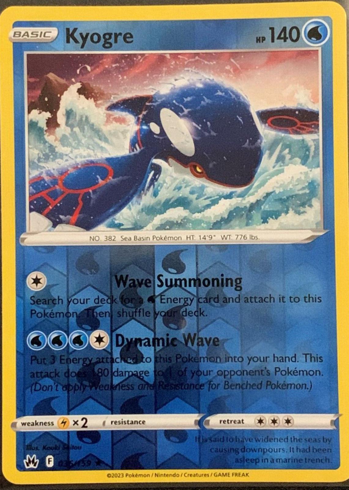 Kyogre [Reverse Holo]