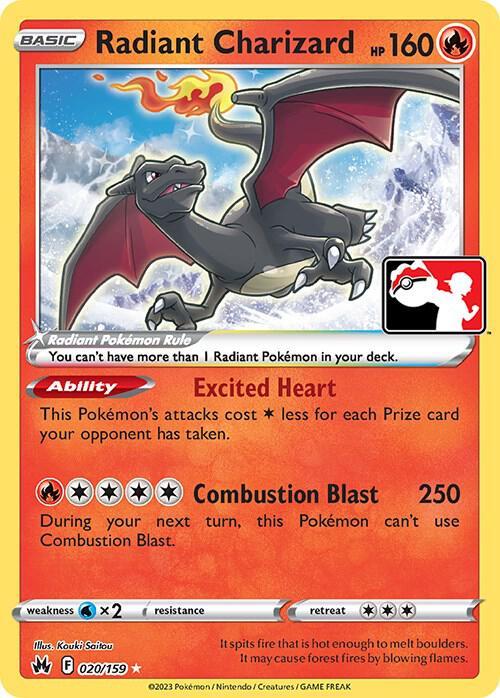 Crown Zenith Radiant Charizard [Prize-Pack] Pokémon card