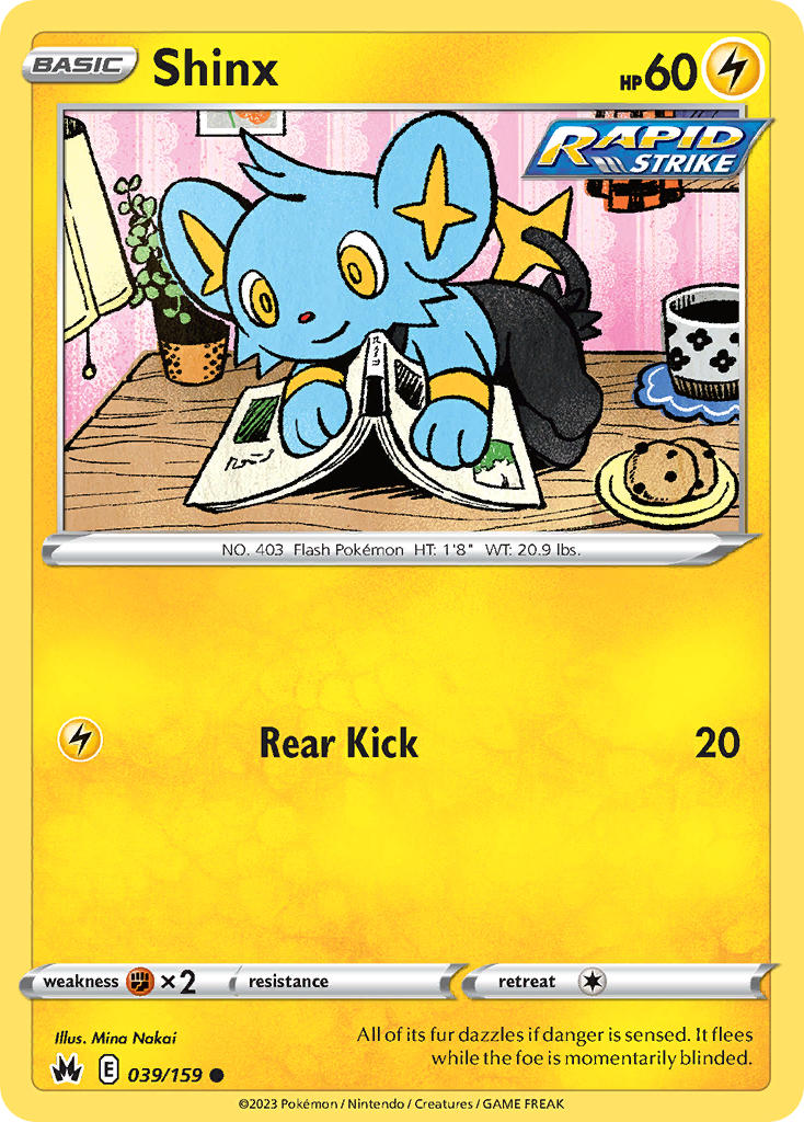 Crown Zenith Shinx Pokémon card