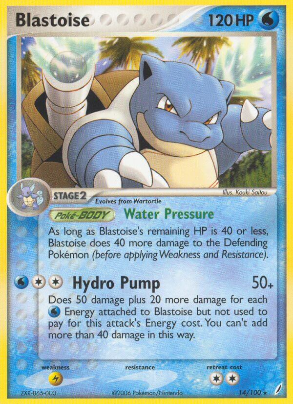 Crystal Guardians Blastoise Pokémon card