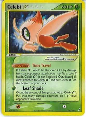 Crystal Guardians Celebi [Gold-Star] Pokémon card