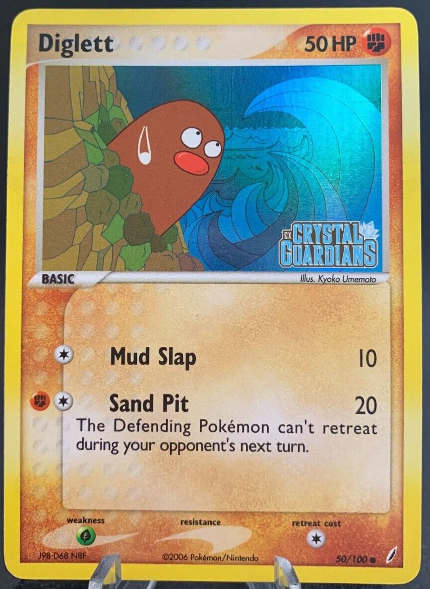 Crystal Guardians Diglett [Stamped] Pokémon card