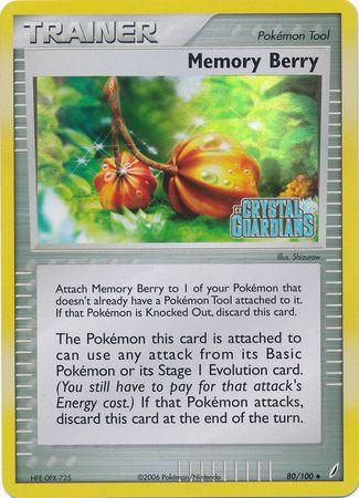 Crystal Guardians Memory Berry [Reverse Holo] Pokémon card