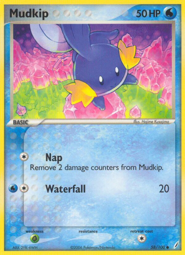 Crystal Guardians Mudkip Pokémon card