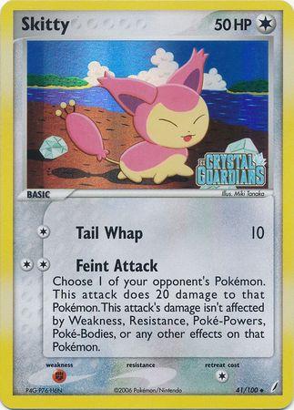 Crystal Guardians Skitty [Reverse Holo] Pokémon card