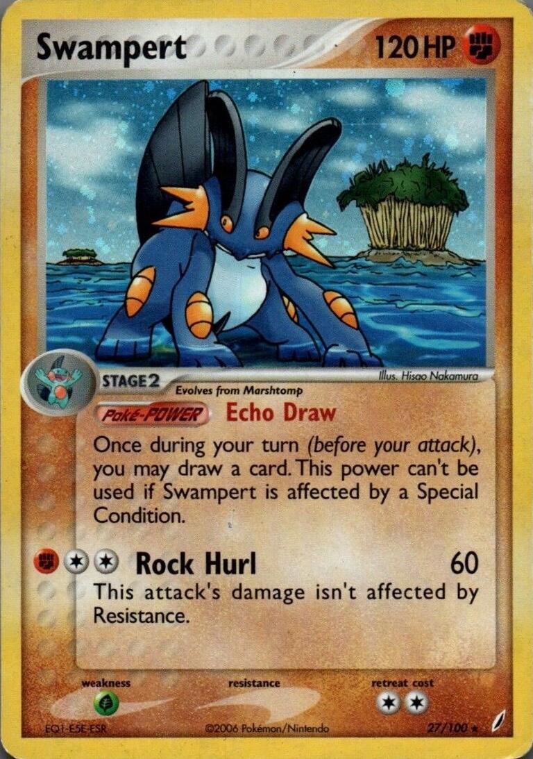 Crystal Guardians Swampert [Holo] Pokémon card