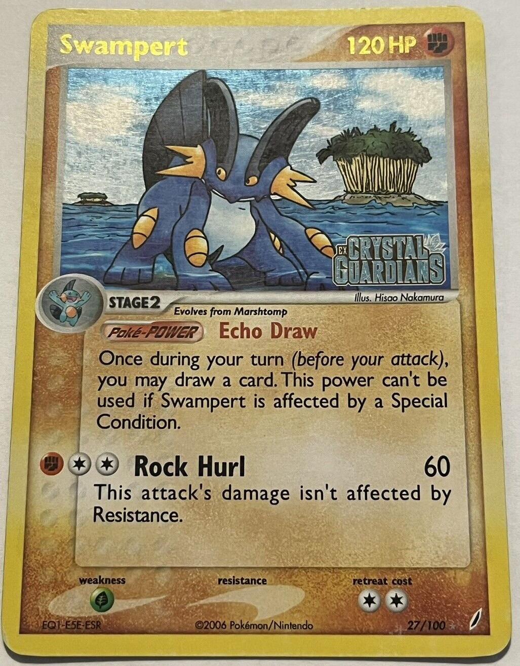 Crystal Guardians Swampert [Stamped] Pokémon card