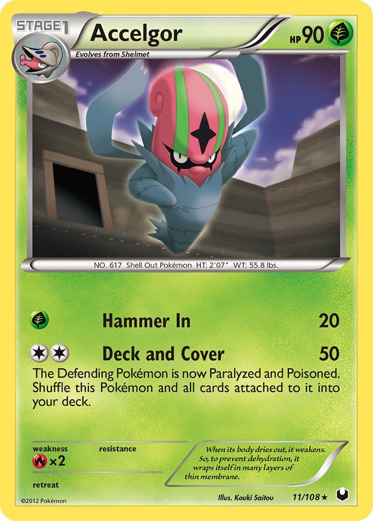 Dark Explorers Accelgor Pokémon card
