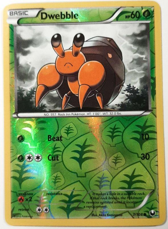 Dark Explorers Dwebble [Reverse Holo] Pokémon card
