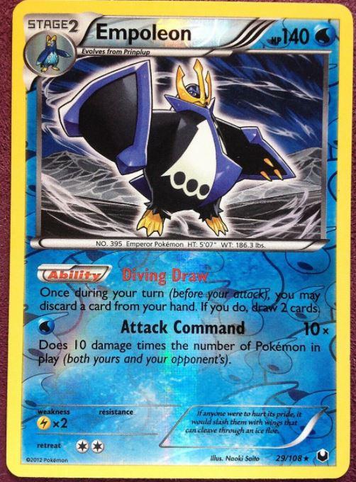 Dark Explorers Empoleon [Reverse Holo] Pokémon card