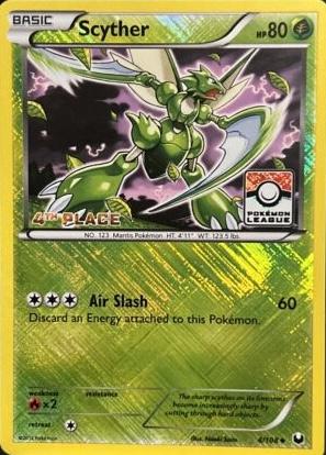 Dark Explorers Scyther [4th-Place-League] Pokémon card