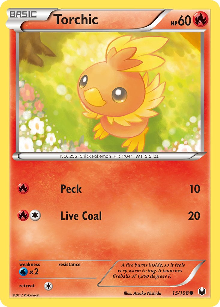 Dark Explorers Torchic Pokémon card