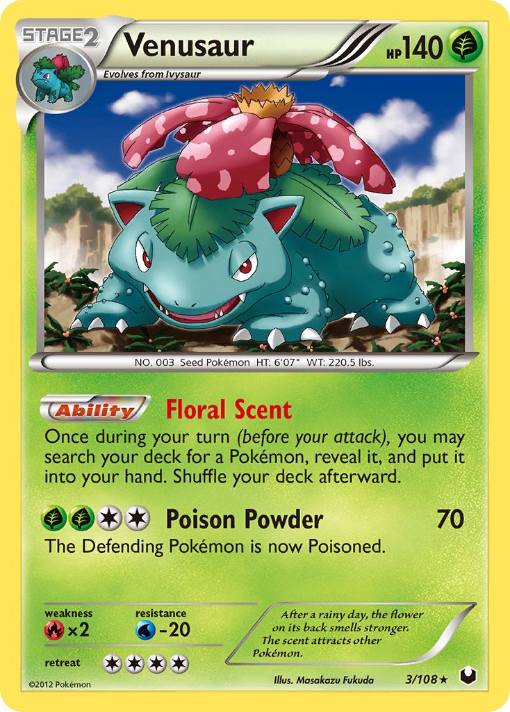 Dark Explorers Venusaur Pokémon card