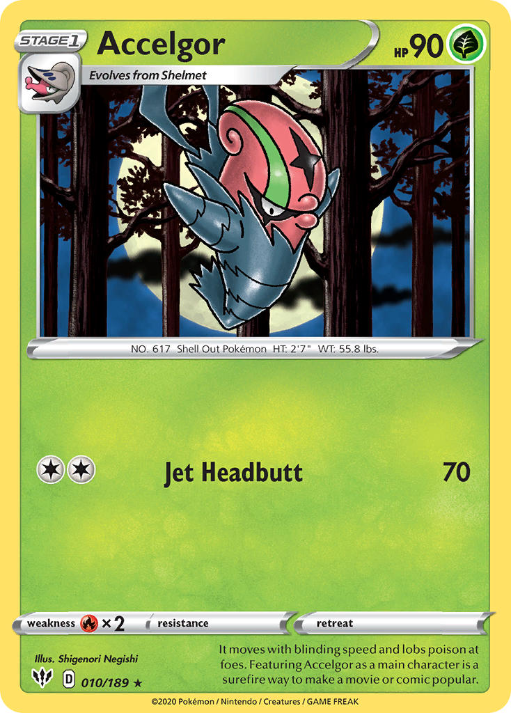 Darkness Ablaze Accelgor Pokémon card
