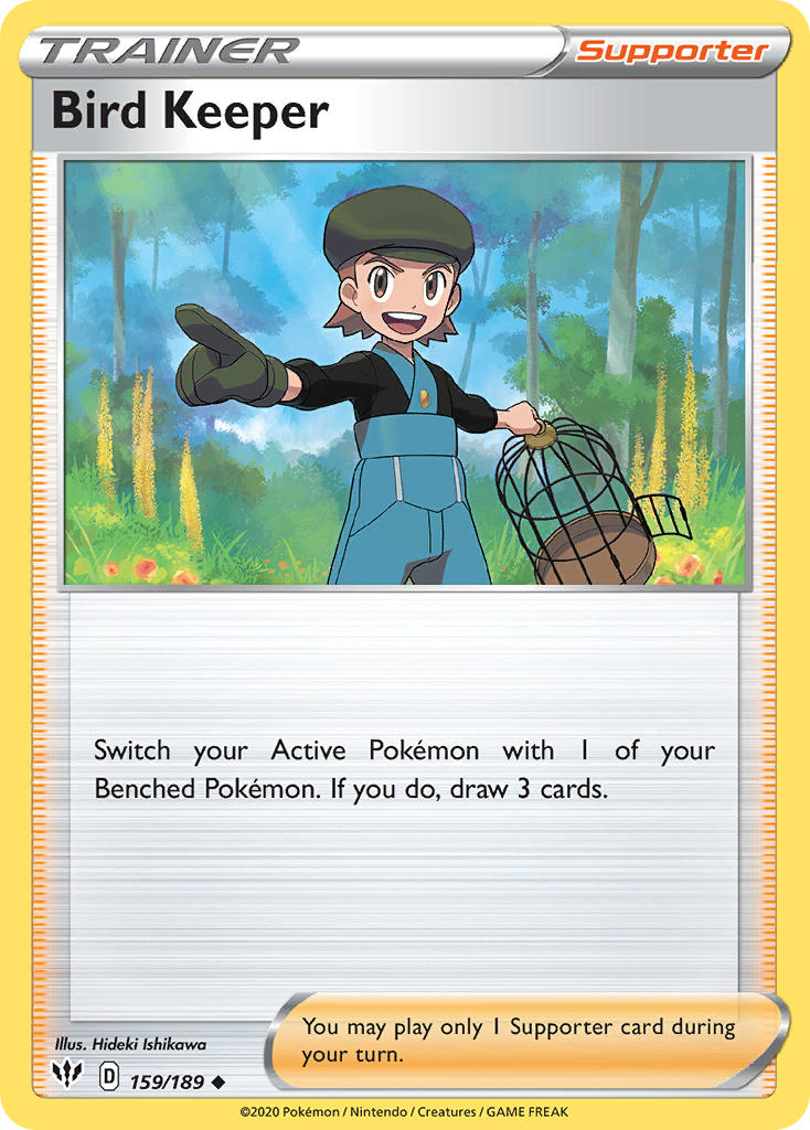 Darkness Ablaze Bird Keeper Pokémon card