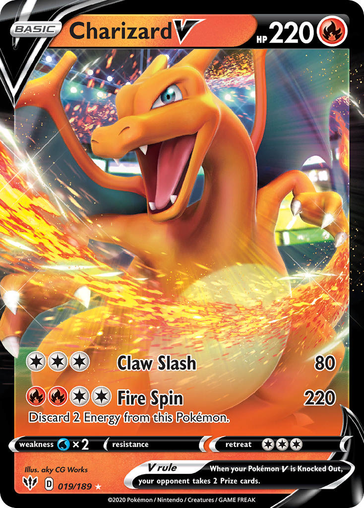 Darkness Ablaze Charizard V Pokémon card