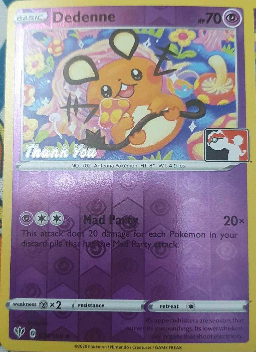 Darkness Ablaze Dedenne [Thank-You] Pokémon card