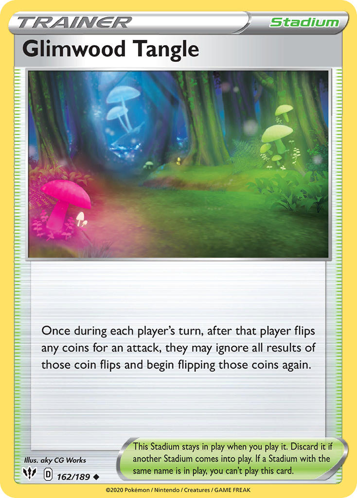 Darkness Ablaze Glimwood Tangle Pokémon card