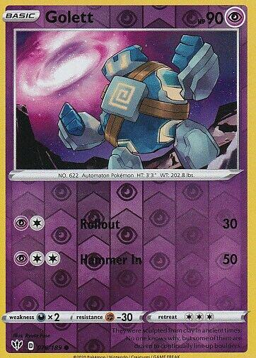 Darkness Ablaze Golett [Reverse Holo] Pokémon card