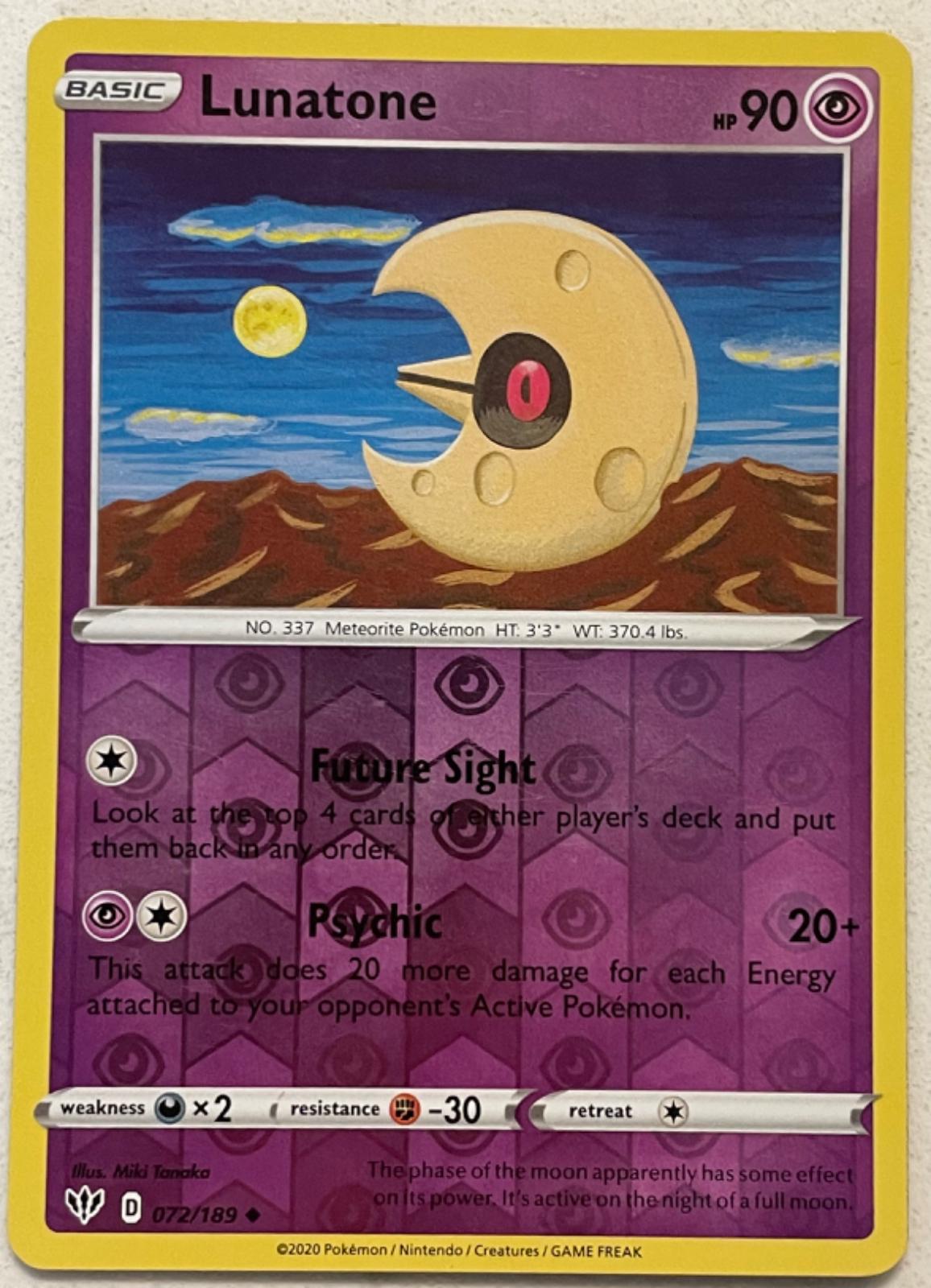 Lunatone [Reverse Holo]