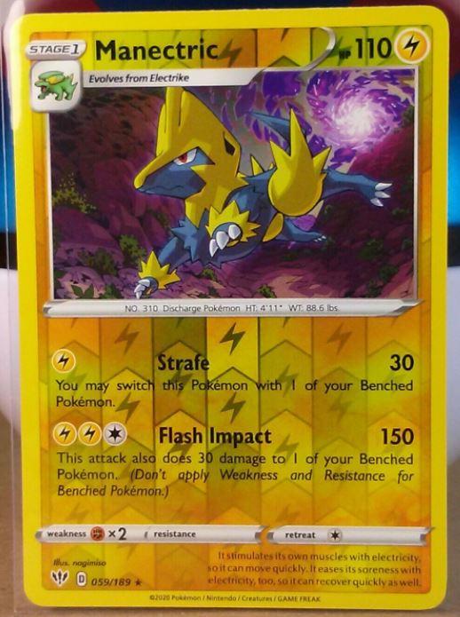 Darkness Ablaze Manectric [Reverse Holo] Pokémon card