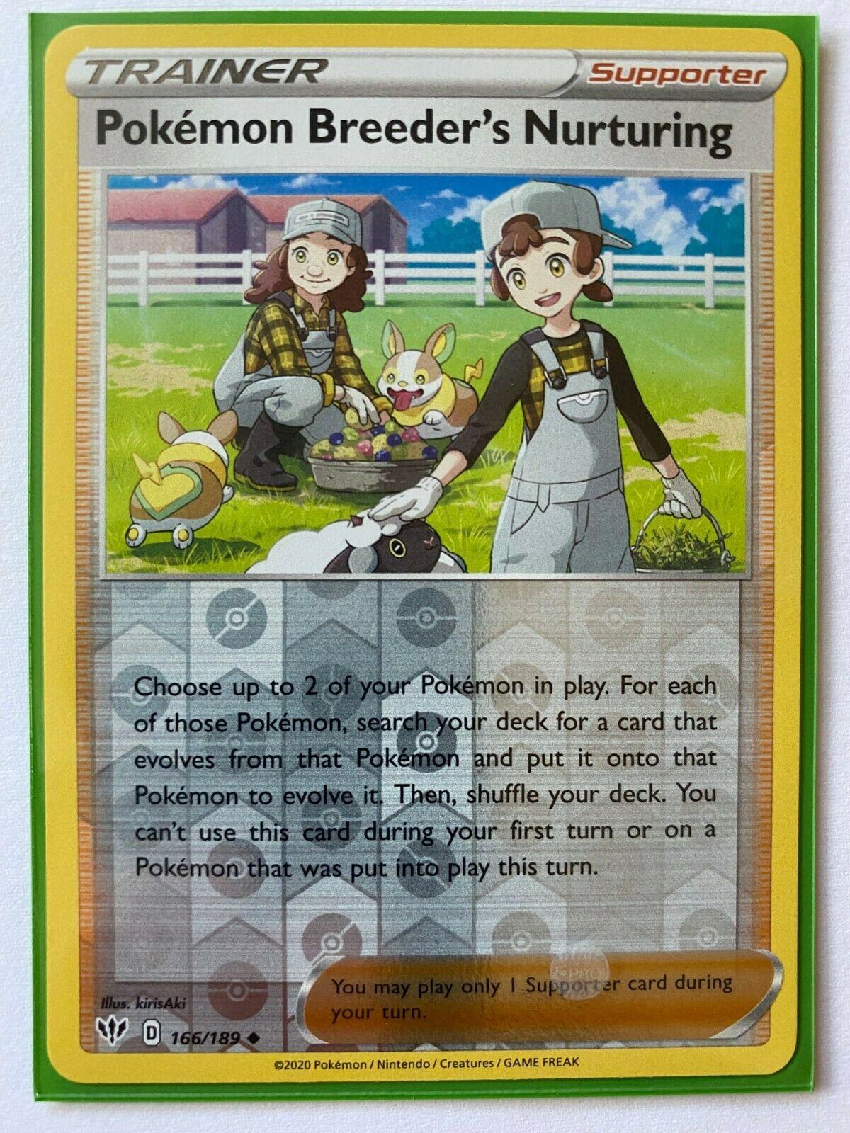 Pokemon Breeder's Nurturing [Reverse Holo]