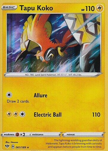 Darkness Ablaze Tapu Koko [Holo] Pokémon card
