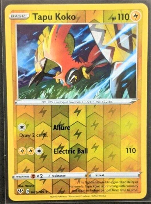 Tapu Koko [Reverse Holo]