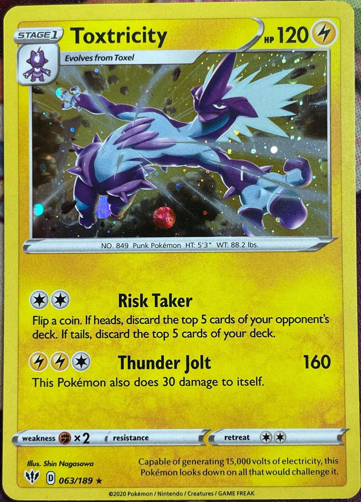 Darkness Ablaze Toxtricity [Cosmos-Holo] Pokémon card