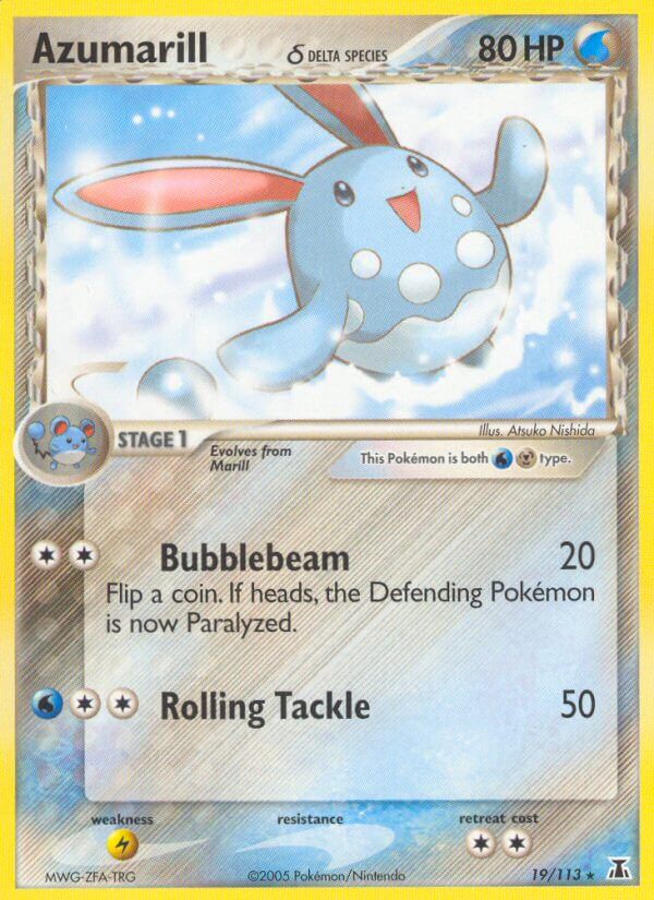 Delta Species Azumarill Pokémon card