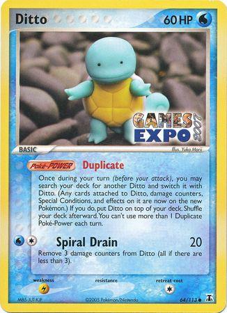 Delta Species Ditto [Games-Expo] Pokémon card