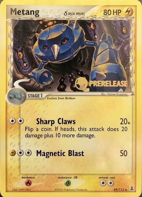 Delta Species Metang [Prerelease] Pokémon card