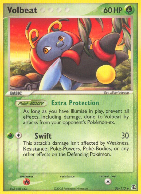 Delta Species Volbeat Pokémon card