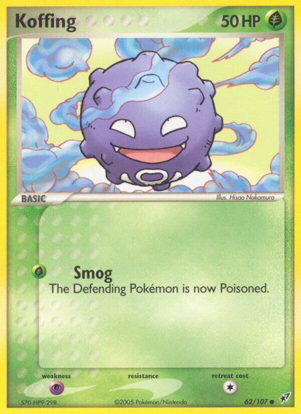 Deoxys Koffing Pokémon card