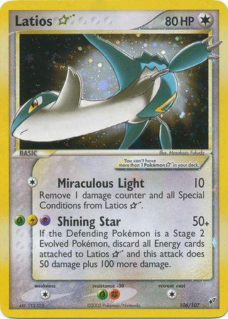Deoxys Latios [Gold-Star] Pokémon card