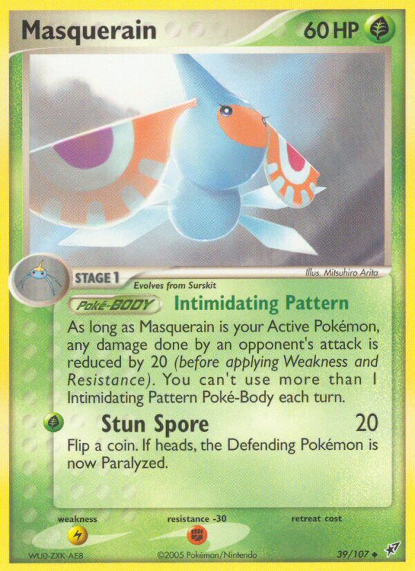 Deoxys Masquerain Pokémon card