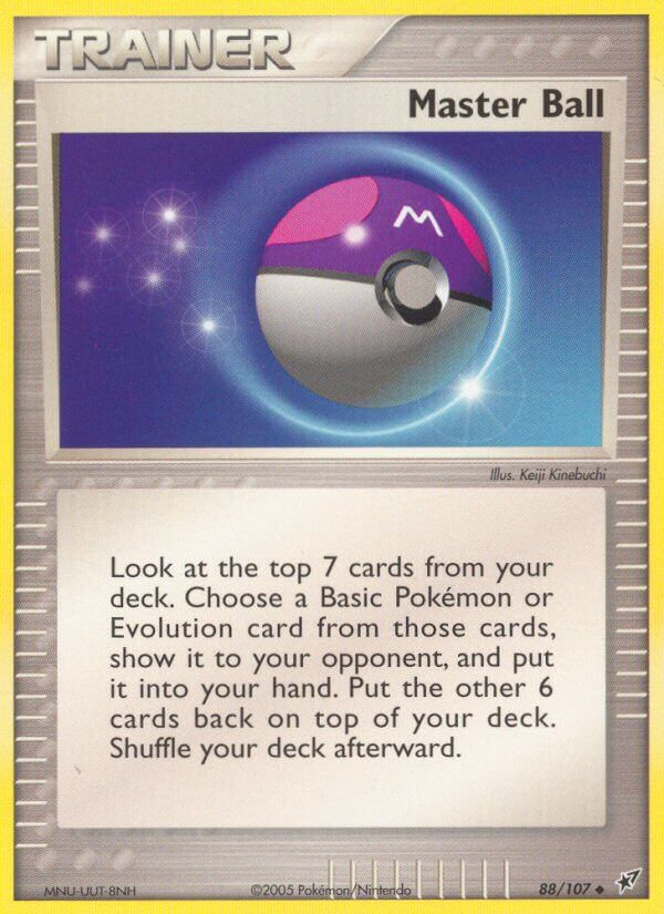 Deoxys Master Ball Pokémon card