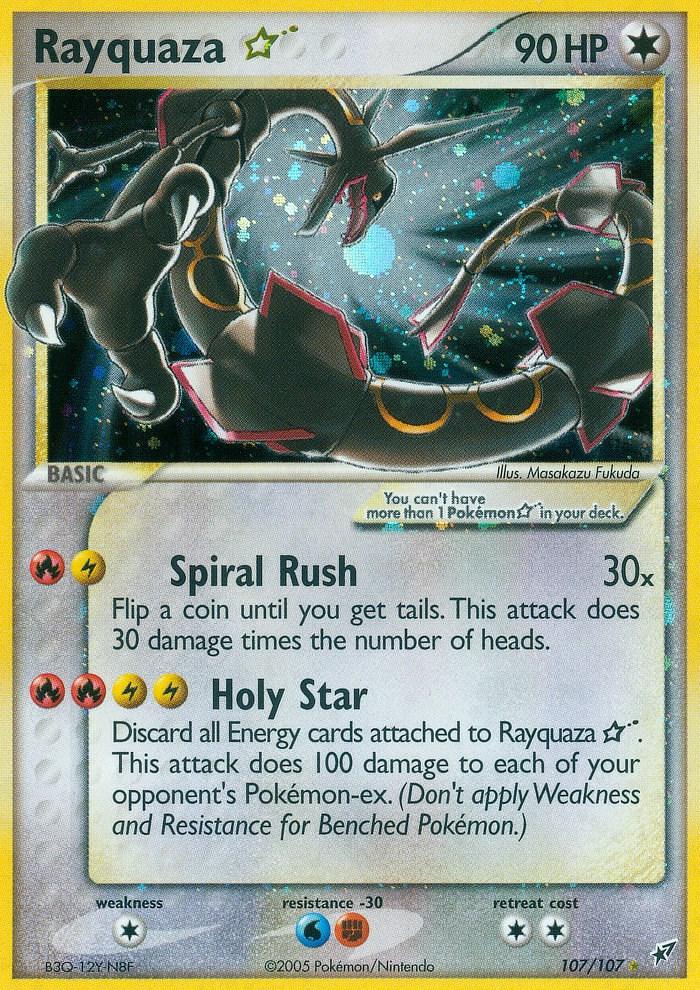Deoxys Rayquaza [Gold-Star] Pokémon card