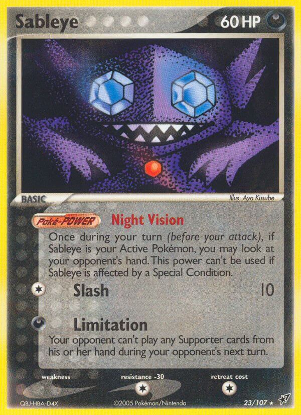 Deoxys Sableye Pokémon card