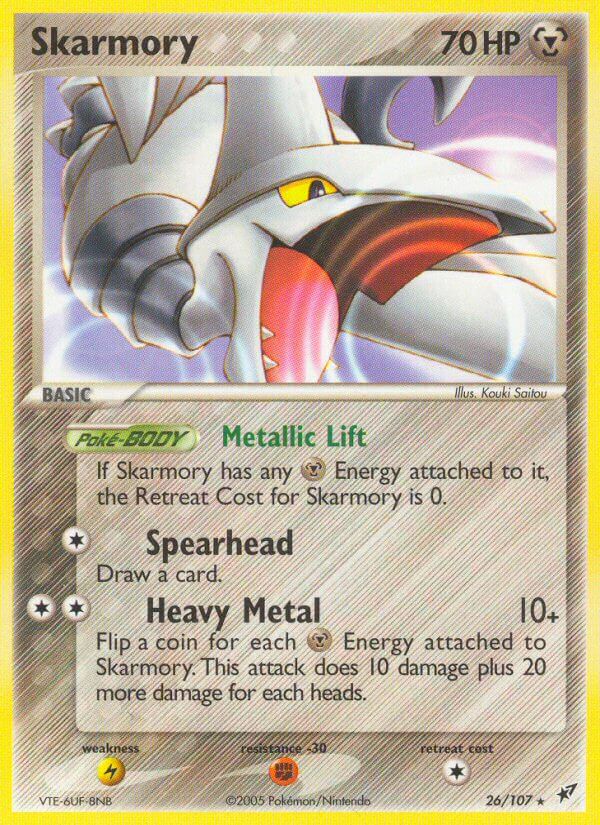 Deoxys Skarmory Pokémon card
