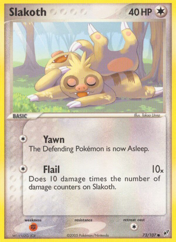 Deoxys Slakoth Pokémon card