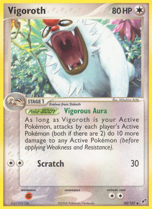 Deoxys Vigoroth Pokémon card